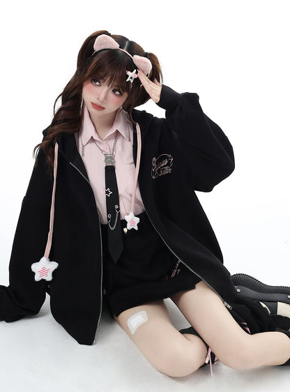 Star print loose fit set