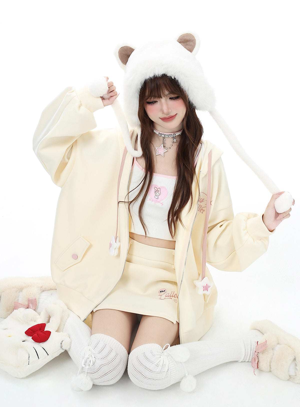 Star print loose fit set