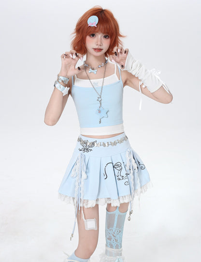 プリーツミニスカート｜Y2Kガーリー・ハイウエスト