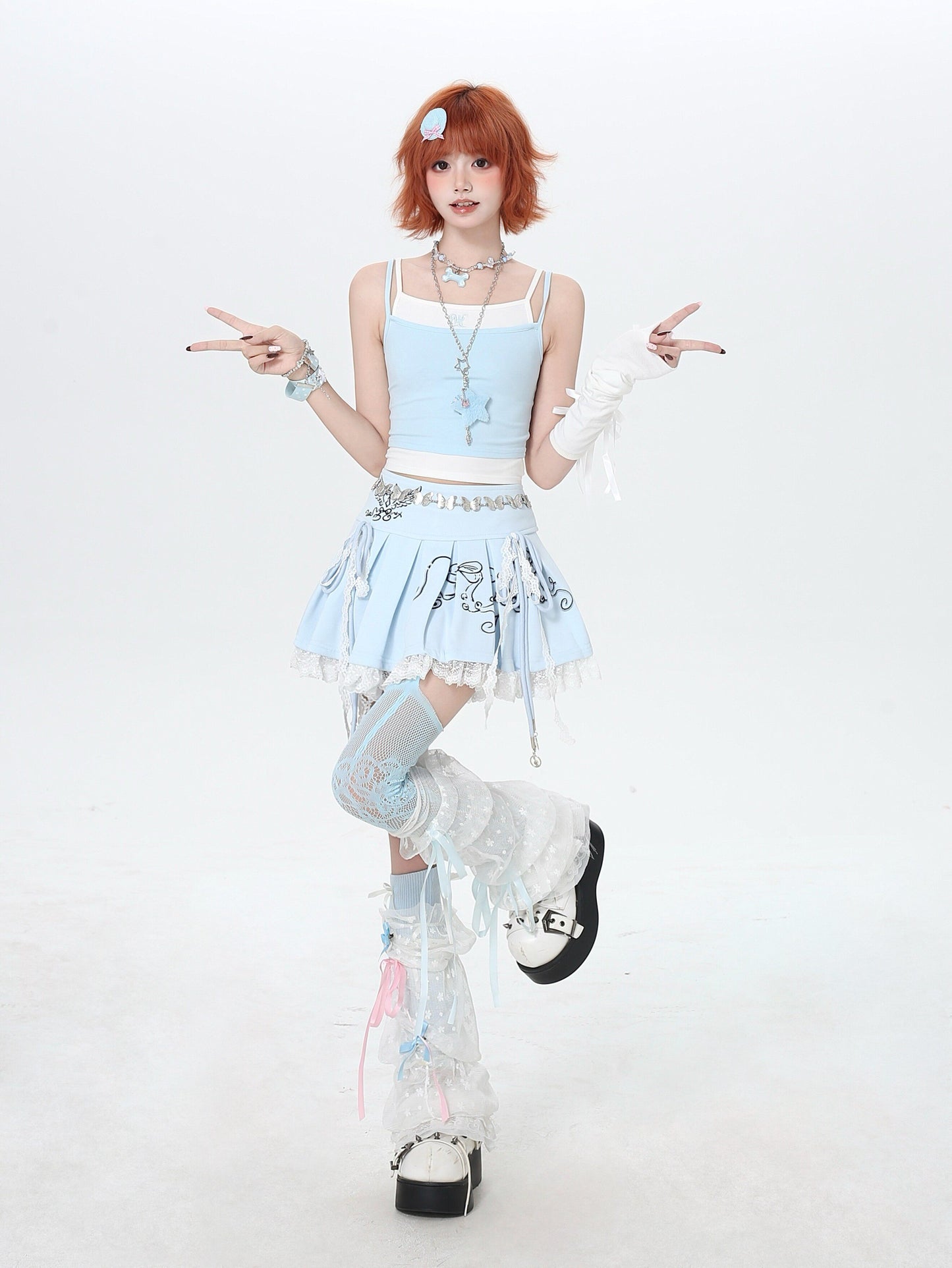 プリーツミニスカート｜Y2Kガーリー・ハイウエスト