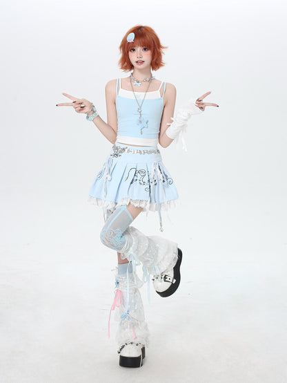 プリーツミニスカート｜Y2Kガーリー・ハイウエスト