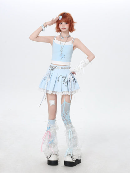 プリーツミニスカート｜Y2Kガーリー・ハイウエスト