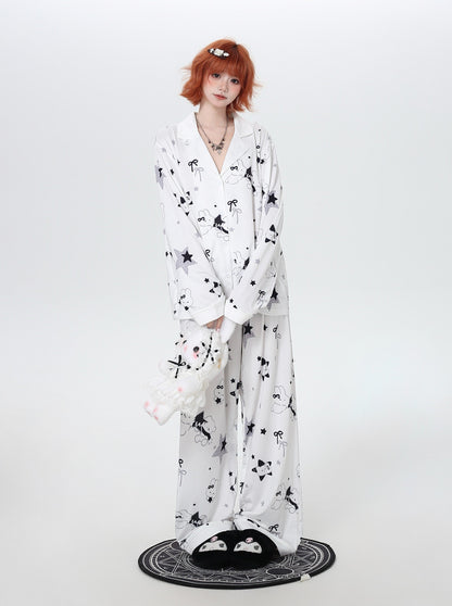 ルームウェアセット｜うさぎ柄・やわらか素材