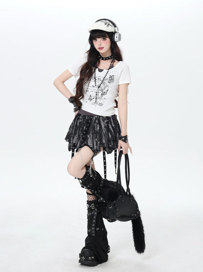 配色切替ホルターネッククロップドT