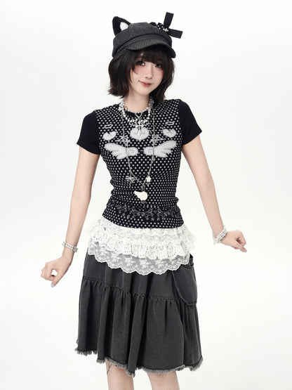 ドットフィットショートTシャツ
