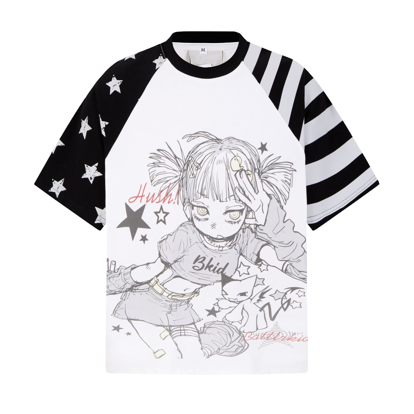 星柄ラグランTシャツ