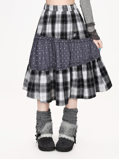 子鹿柄ふわふわダッフルベスト