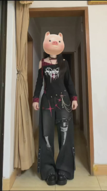 オリジナルヴィンテージダメージカーゴデニム
