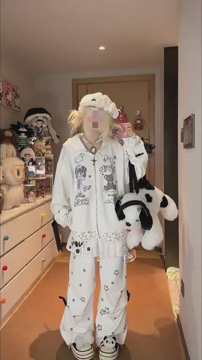 デビルウィング付き ルーズフーディ