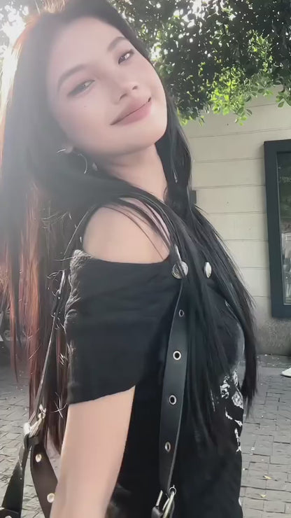 ポロ襟タイトニット