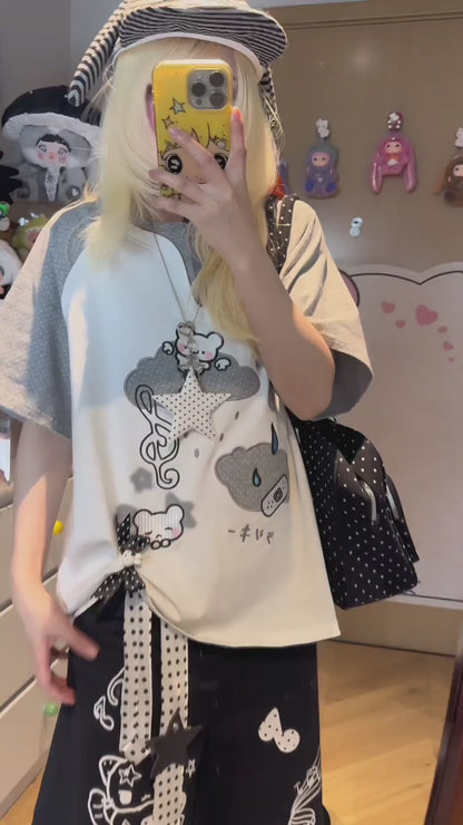配色切替ゆるかわTシャツ