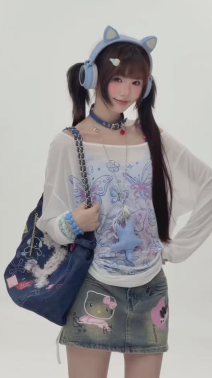 バタフライギャザー2点セット
